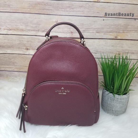 Kate spade medium Jackson backpack cherrywood bag • Firm price Holiday Shop • Leather Authentic Kate Spade MEDIUM Jackson Backpack  main image 3